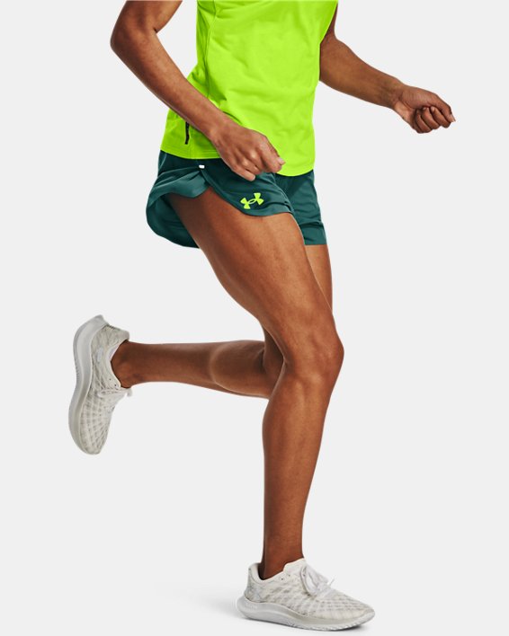 Women's UA Lighter Than Air Shorts in Green image number 0